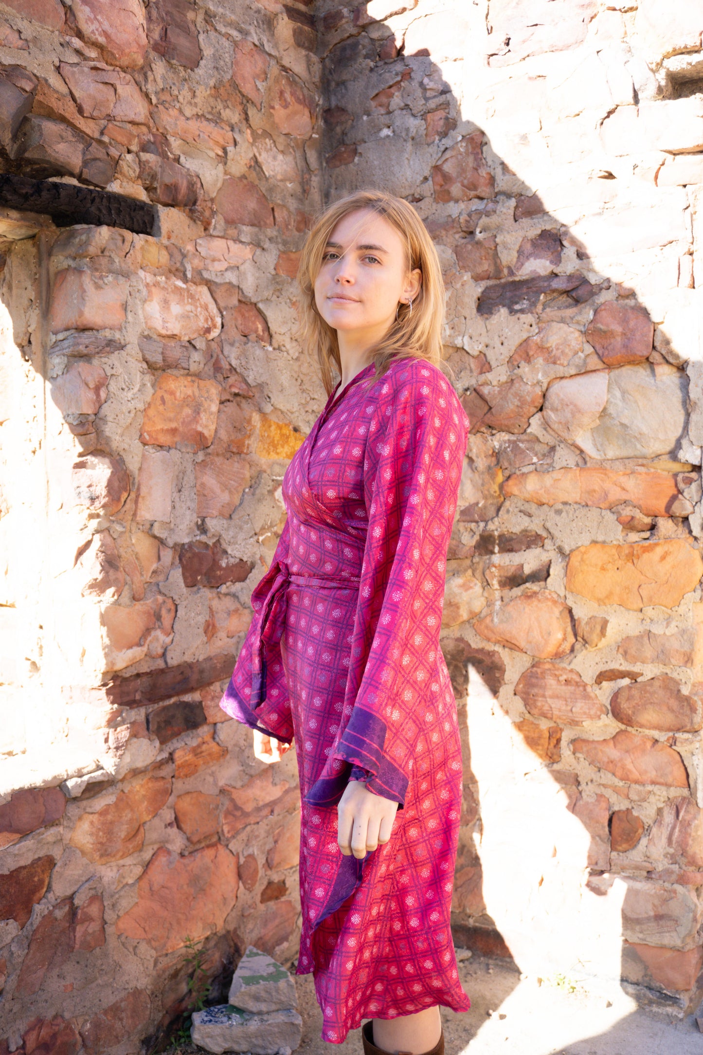 Stevie Wrap Dress - 100% Silk