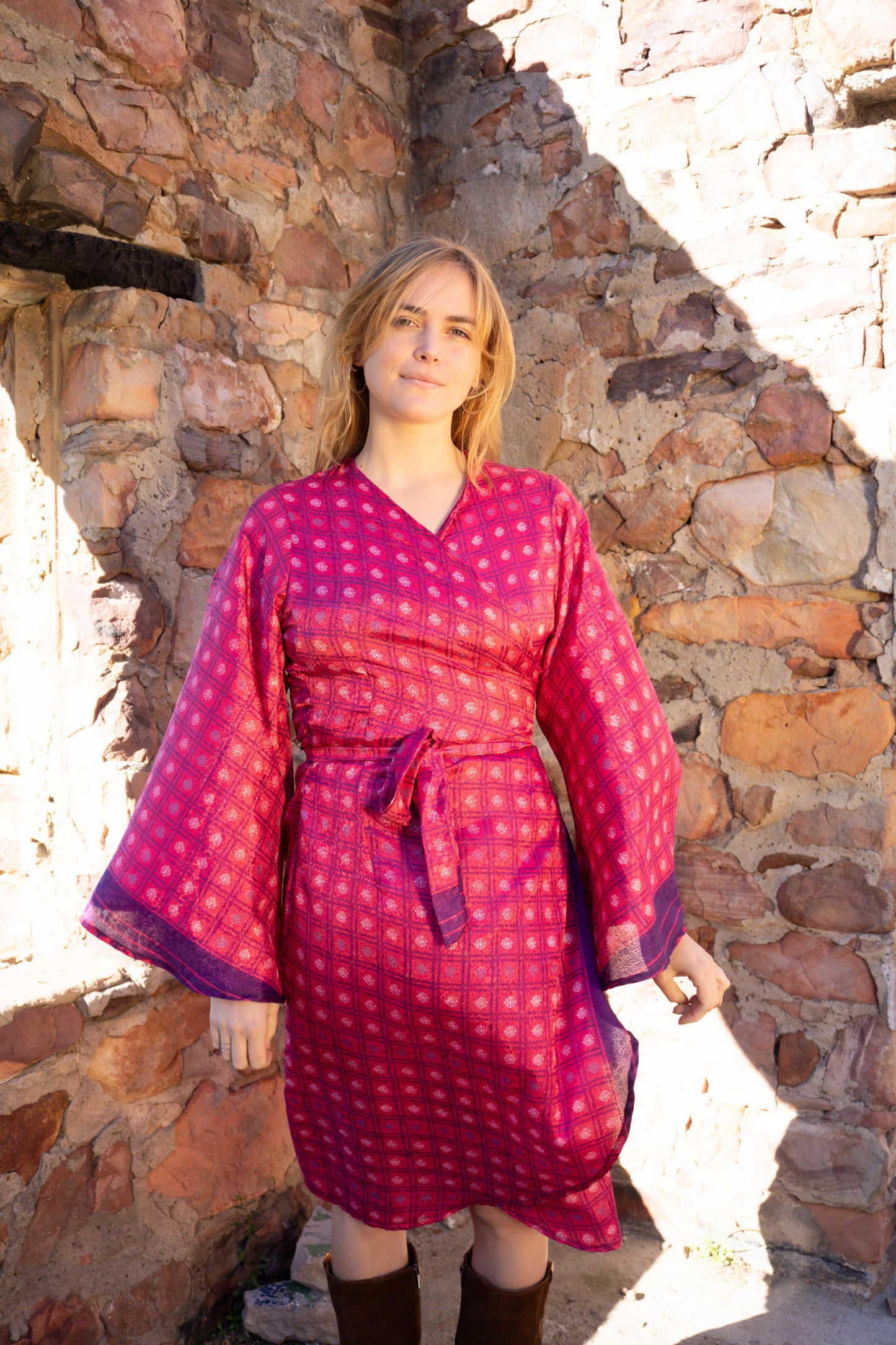Stevie Wrap Dress - 100% Silk