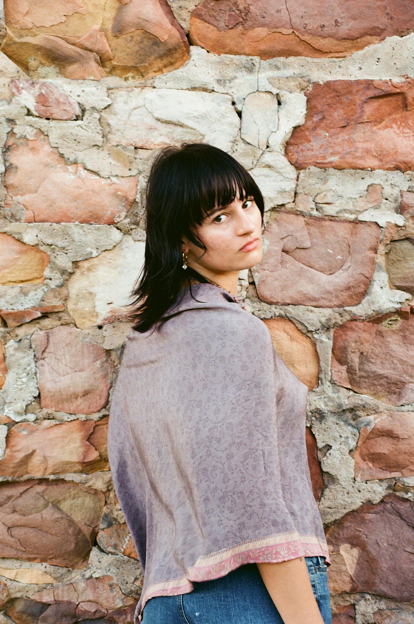 Jonie Poncho - 100% Silk