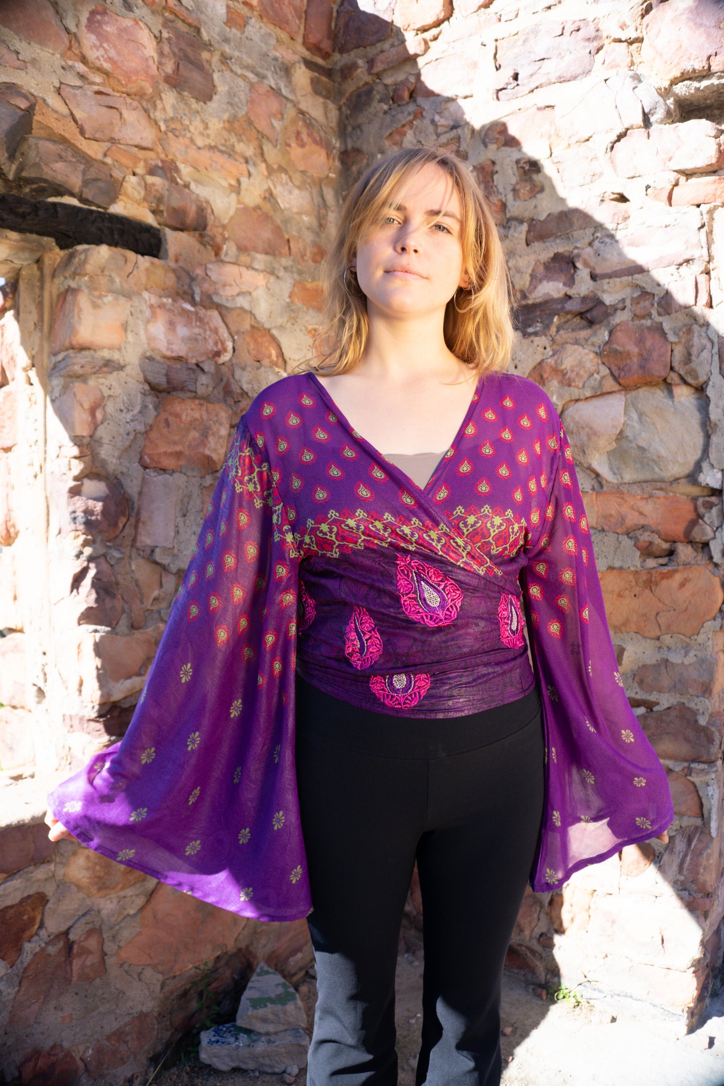 Mary Jane Top - Embroidered