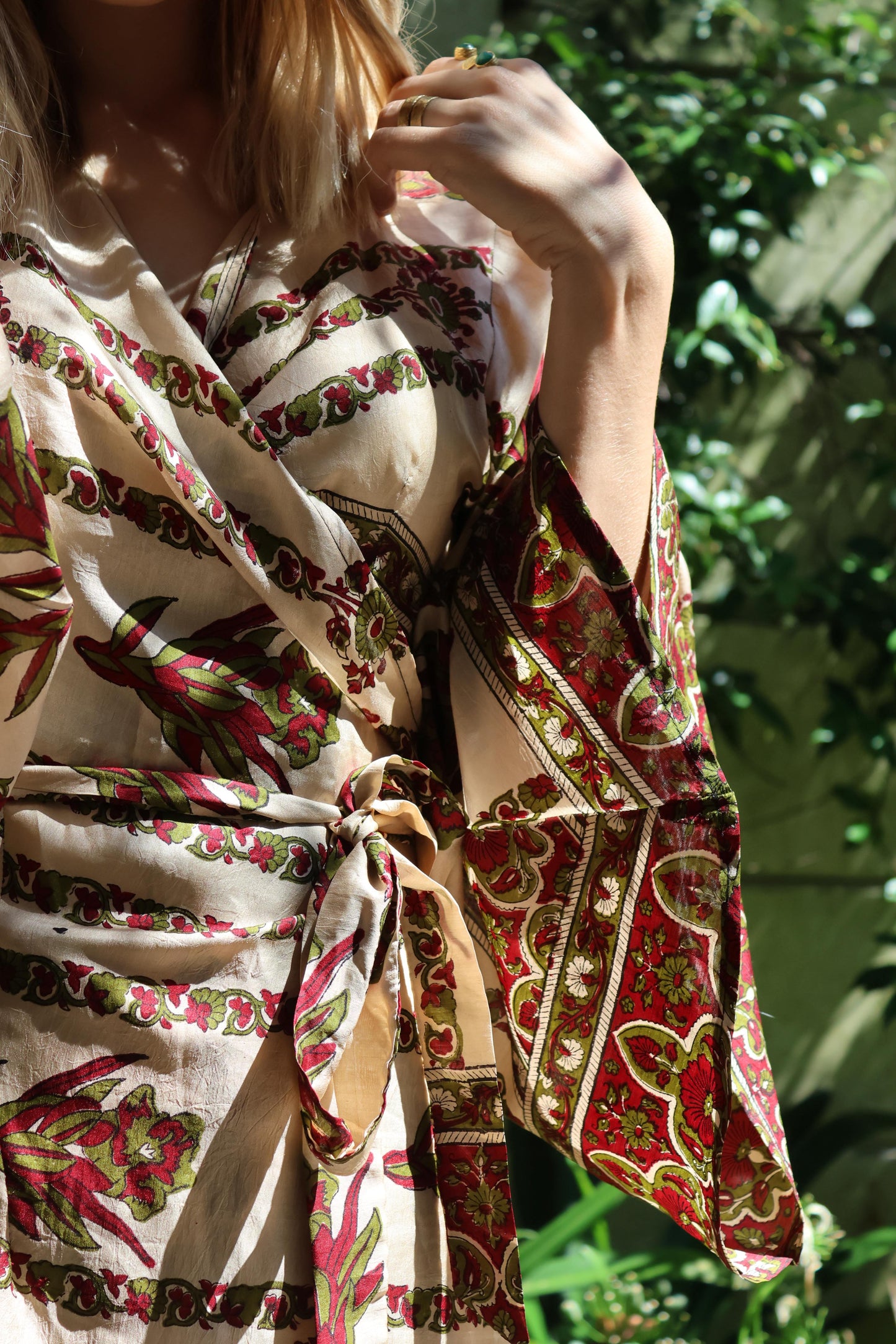 Stevie Wrap Dress 100% Silk