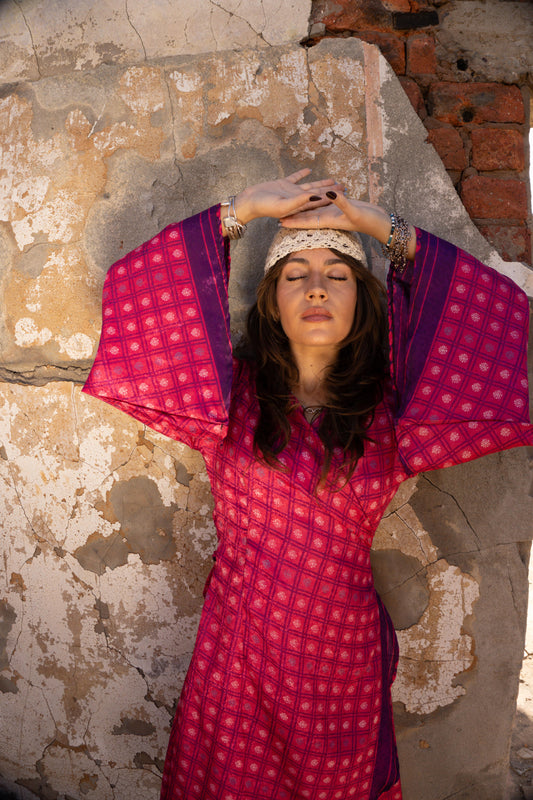 Stevie Wrap Dress - 100% Silk