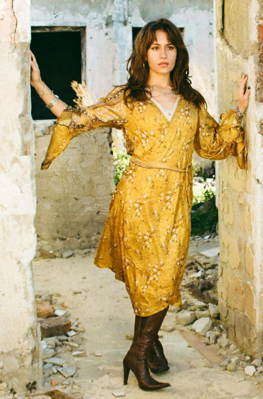 Stevie Wrap Dress - 100% Silk